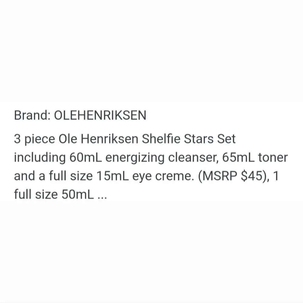Ole Henriksen new specs